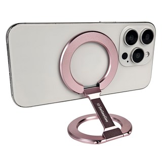 DGG MagSafe 可折疊雙環手機支架, 金屬粉, 1個
