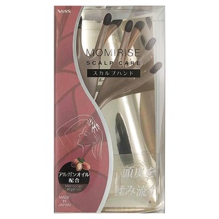 VeSS Catchmonde 頭皮SPA按摩梳，含堅果油，日本製造, 1個, 棕色