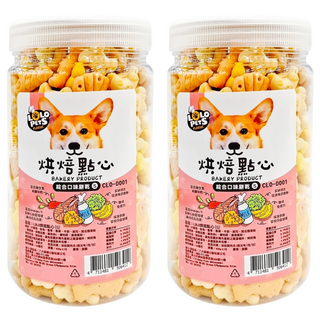 LOLO pets 烘焙點心 全齡犬適用 S, 綜合口味, 430g, 2罐