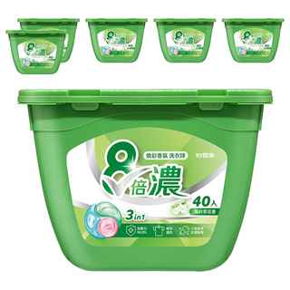妙管家 8倍濃洗衣球 煥彩香氛 40顆, 6盒