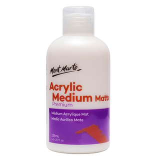 Mont Marte蒙瑪特 壓克力消光劑 125mL 優質啞光媒介劑, 135ml, 1瓶