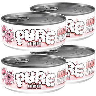 COUCH POTATO PURE 純粹貓咪主食罐 100%溫體鮮肉 無膠 無穀, 溫體純豬肉, 80g, 4罐