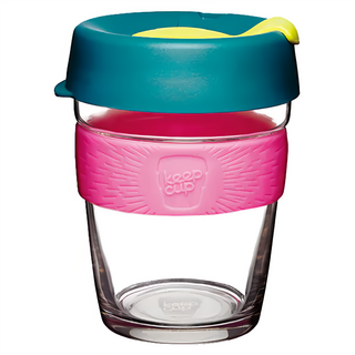 Keep Cup 醇釀隨行杯, 340ml (12oz) 強化玻璃耐熱防滑隔熱, 杏花, 1個