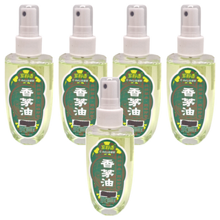 室翲香 玻璃香茅油 100ml, 5瓶