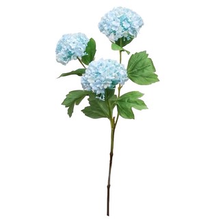 FLORAL M 京都夏日仿真花花材 繡球花3朵 碎冰藍 花藝 居家裝飾, 1件