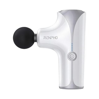 RENPHO 電動按摩槍, 5段強度調節, USB Type-C 充電, 每分鐘最高震動3200次, RP-GM173, 白色