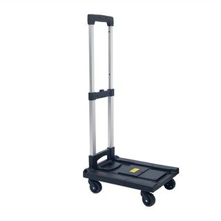 BOBACO 大船回港 摺疊平板小推車 家用 底板無伸縮/無剎車 萬向輪X4, 小(展開 47 x 31 x 57~88.5cm x 摺疊 47 x 31 x 13cm), 1個