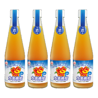 崇德發 水蜜桃醋 5倍濃縮, 500ml, 4瓶