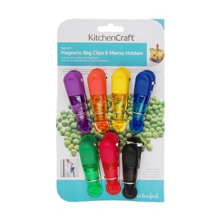KitchenCraft 磁吸封口夾 7件組, A字, 1組