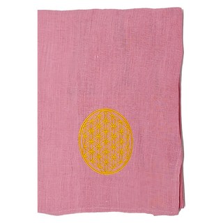 LASSLEY 蕾絲妮 生命之花圍裙 H型肩帶 100%純棉, 玫紅色, 1個