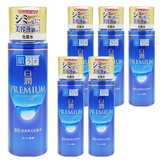 HADALABO 肌研 白潤高效集中化妝水 潤澤型, 170ml, 6瓶