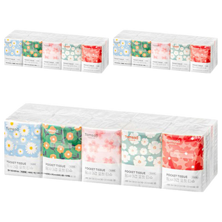 Tamsaa 三層紙巾隨身包, 10張, 10包1袋, 3袋, 10包