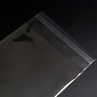 OPP自黏袋100個 17 x 24cm + 4cm 文具包裝袋 飾品包裝袋, 5包