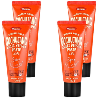 WOOM CHEF 韓式辣椒醬 辣味, 120g, 4條