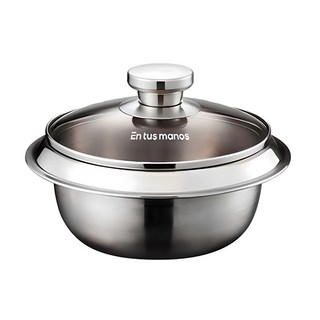 En tus manos 桶三重 IH 不鏽鋼大鍋 18cm 銀色 - 2-3人適用, 1個