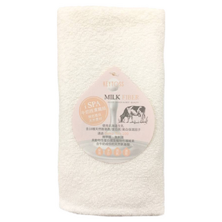KEYTOSS 詰朵斯 MILK FIBER 毛巾-北海道生乳 台灣製造, 1條, 白色