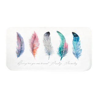 TROMSO 珪藻土吸水杯盤墊 表面速乾 清潔更容易 快速吸水桌面不積水, 美夢羽毛, 1個