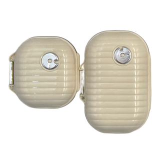 SSGP 三四鋼 旅行用品 便攜計時分裝密封藥品收納盒 分裝盒七天迷你藥盒 I105 大 + 小, 1組