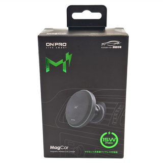 ONPRO MagCar 車用磁吸式無線充電器 15W 63.5 x 63.5 x 35.3cm 70g, 4715219534821, Black