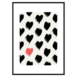 Boluo 菠蘿選畫所 愛 與眾不同 裝飾畫, 黑色
