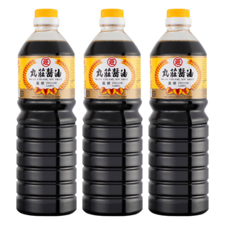 丸莊醬油 黃標調合醬油, 1L, 3瓶