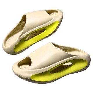 bebehome 舒適厚底時尚外出拖鞋, 40~41, 卡其黃