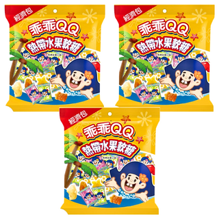 乖乖 QQ熱帶水果軟糖 經濟包, 190g, 3袋