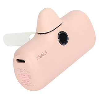 Iwalk Pro 口袋閃充行動電源 Type-C 支架版 原廠保固, LPS001C, 粉紅色