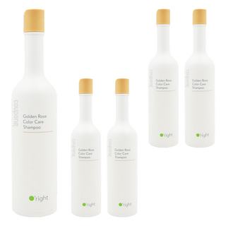 O'right 歐萊德 香檳玫瑰護色洗髮精 400mL, 5瓶
