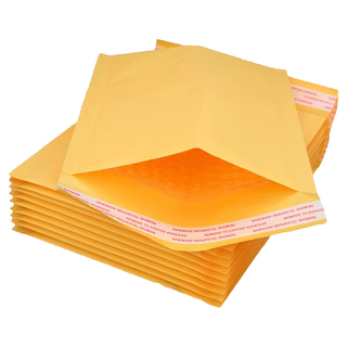 OKPP 歐凱普 黃牛皮自黏防震氣泡公文袋 10入裝, 20.3 x 10cm, 1組