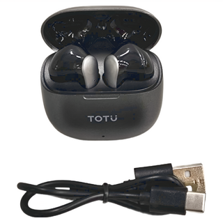 TOTU 拓途 TWS真無線藍牙耳機 霧面磨砂灰色 藍牙5.3 輕巧便攜, BE-12-7-TWS