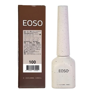 EOSO 彩色甲油膠 高飽和度 持久不易脫落 方便攜帶, 100 燕麥奶, 12g, 1瓶