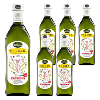 OLITALIA 奧利塔 高溫專用葵花油, 含有三倍單元不飽和脂肪, 新配方添加天然抗氧化維生素E, 發煙點高達230度, 750ml, 6瓶