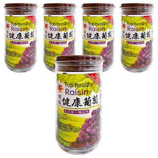 李家興 頂級健康葡萄乾 有籽 380公克, 300g, 5罐