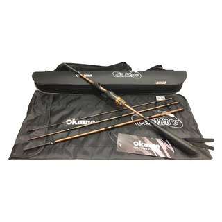 okuma 寶熊釣具 路亞竿 瘋馬克TRAVEL遠征2 直柄 FMKIIS724M 4節, 黑色 + 橘色