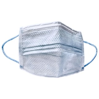JUN 郡昱 成人平面泡泡紋醫療口罩 9.5 x 17.5cm, 50片, 夏雪草灰, 1盒
