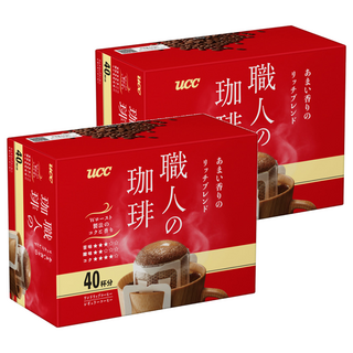 ucc 職人醇香便利沖咖啡 香甜, 40包, 7g, 2盒