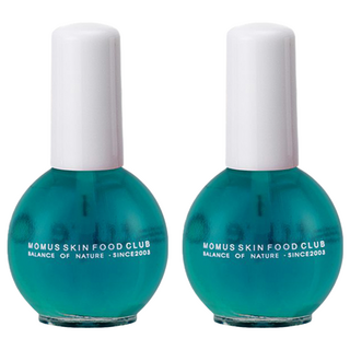 MOMUS 專業保養 基底油 10ml 加強指彩附著力 使指彩更易卸除, 藍綠色, 2瓶