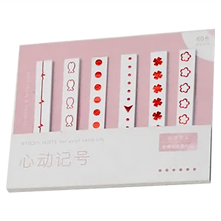 CARD LOVER 信的戀人 slim 和紙便利貼 心動記號, 60張, 3組