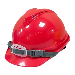 STONE 石頭牌 日式工程帽 018 ABS帽殼 保麗龍內裡 快接扣下巴織帶, 適合頭圍53~62cm, 紅色, 1個