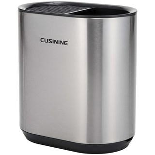 CUSININE 不鏽鋼瀝水多功能刀架, 1個, 銀色