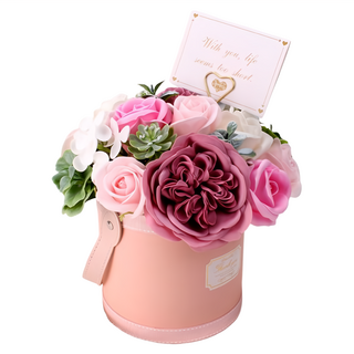 桶裝香皂花, 浪漫粉, 300g, 1個