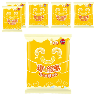 乖乖 玉米脆果煉乳, 彎的脆果, 非油炸物, 無防腐劑, 40g, 6包