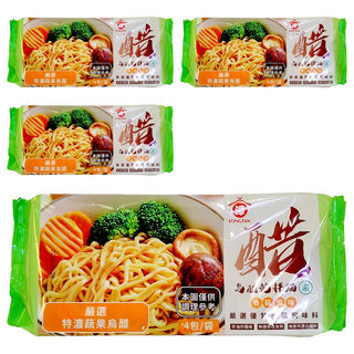 HSU'S LEGEND 潭酵天地 烏醋乾麵 香菇風味 101.3g, 4包