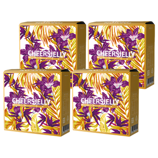 CHEERSJELLY 舉杯低卡 百香果蒟蒻凍 果香馥郁 Q彈微脆口感, 396g, 4盒