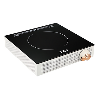 大家源 高耐熱玻璃晶板晶瓷電陶爐 26.5 x 24 x 5.5cm 輕巧便攜 不挑鍋具, TCT-011, 檯面式免安裝