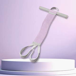 MICAHEL FITNESS 麥克健身 針織腳蹬拉力器, 薄霧紫, 1個