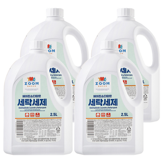 ZOOM Basic 小蘇打洗衣精, 2.5L, 4桶