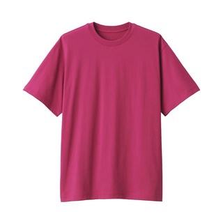 MUJI 無印良品 棉混天竺圓領短袖T恤 男