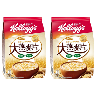 家樂氏 Kellogg's 大燕麥片, 高纖維 零添加, 100%澳洲全穀純燕麥, 750g, 2包